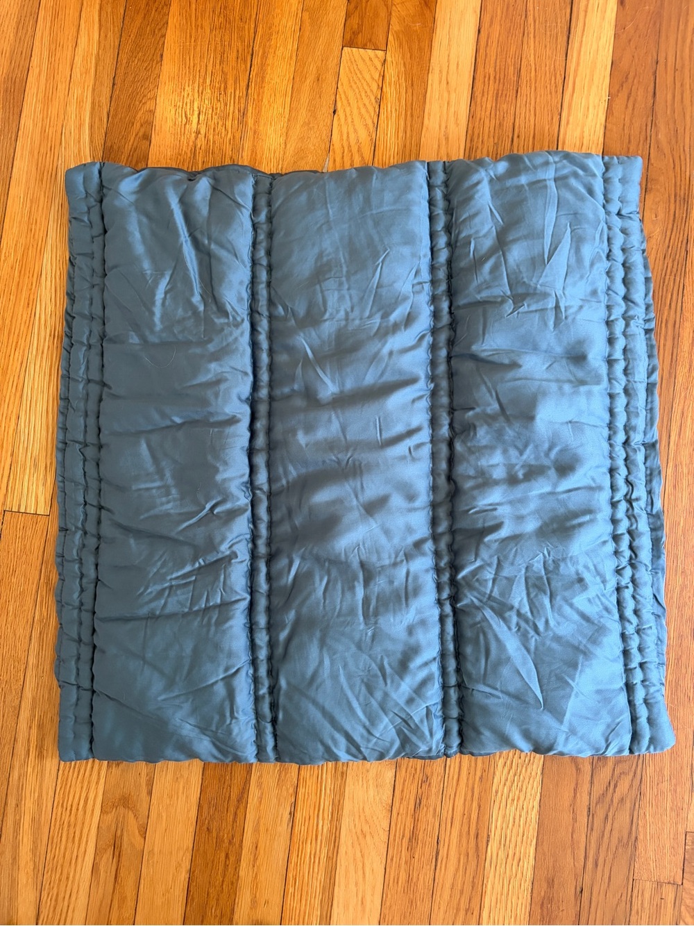 West Elm Like New Tencel Plush Tufted European Sham Teal